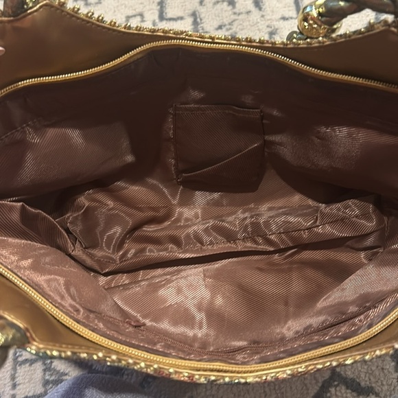 Vintage Bling Sequin Pineapple Sunflower Purse - Picture 6 of 6